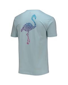 Men's Flomotion Light Blue THE PLAYERS Toothy Flamingo T-Shirt All Size Available