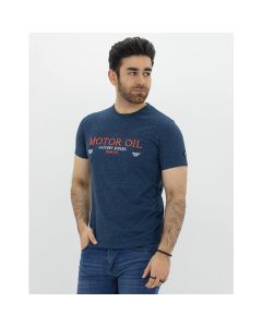 Motor Oil Graphic Cotton T-shirt
