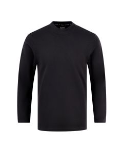 Plain Black Mock Neck Full Sleeve