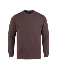 Textured Brown Sweatshirt