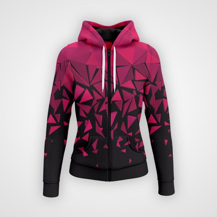 Broken Mirror Women Zipper Hoodies All Size Available