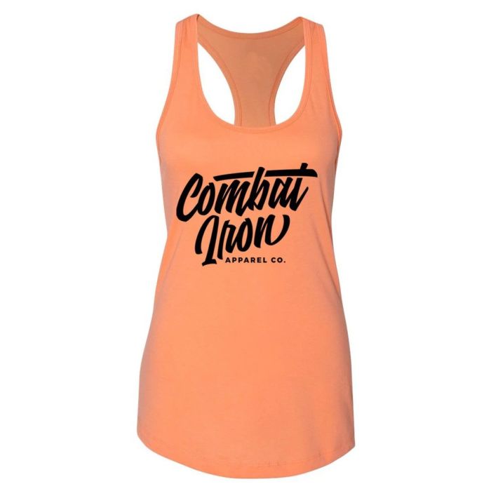 COMBAT IRON SCRIPT WOMEN'S RACERBACK TANK