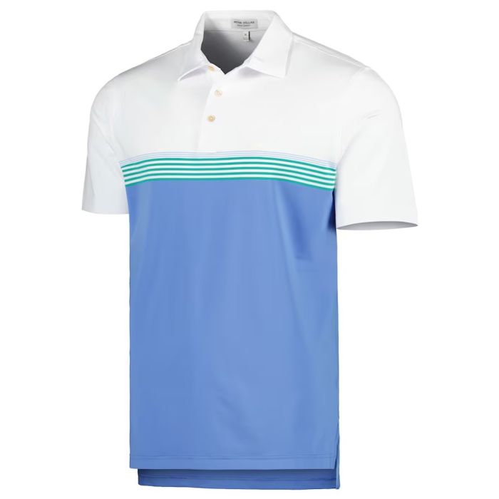 Men's Peter Millar White WM Phoenix Open Harris Performance Jersey Polo All Size Available