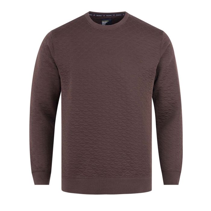 Textured Brown Sweatshirt