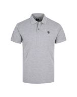 Grey Cotton Polo Shirt