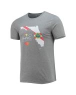 Men's Ahead Heathered Gray Arnold Palmer Invitational Florida State Flag Tri-Blend T-Shirt All Size Available