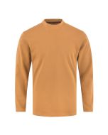 Plain Mustard Mock Neck Full Sleeve