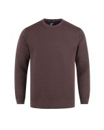 Textured Brown Sweatshirt